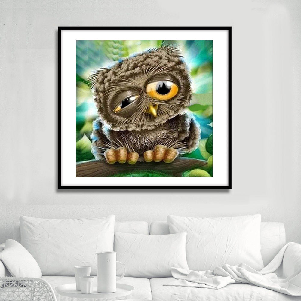 Cartoon Cat Dog Owl Full Diamond Painting DIY Handmade Craft Cross Stitch Decor