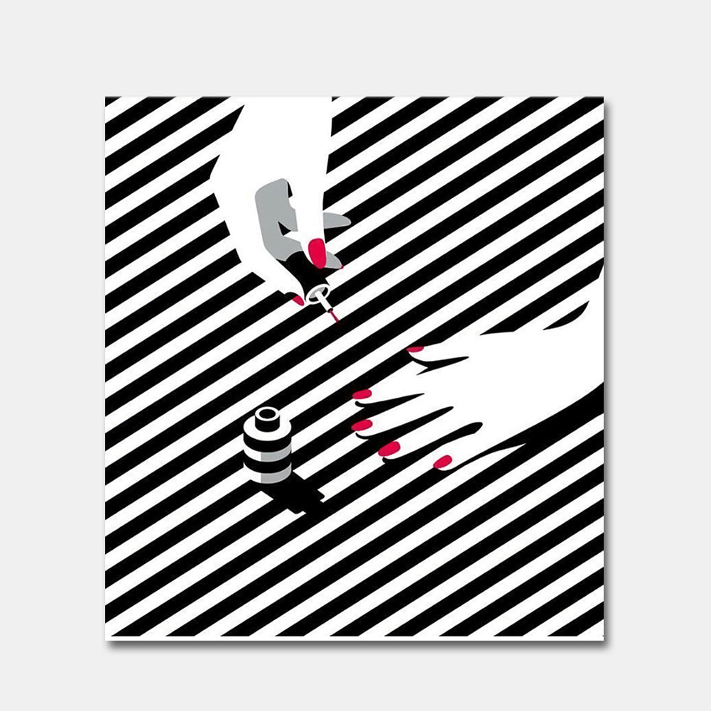 Nordic Make-up Woman Painting Decorative Picture Home Wall Art Decor Posters