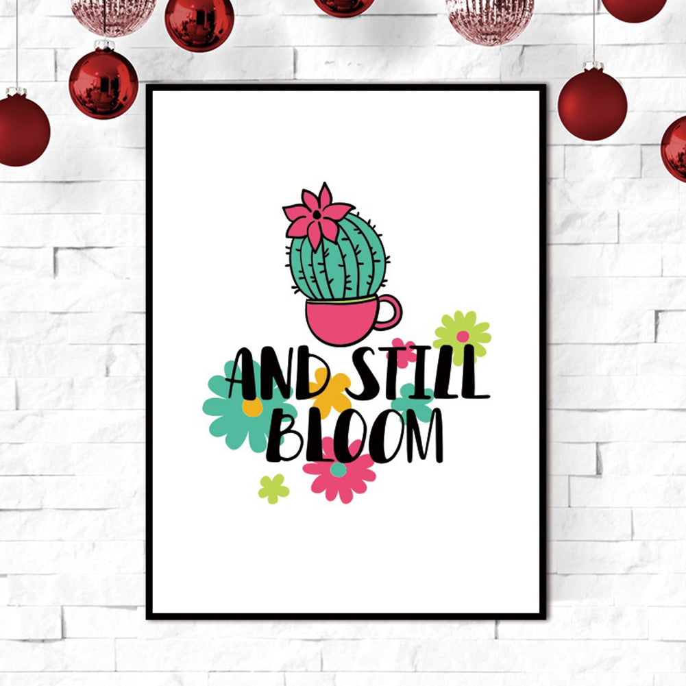 Cartoon Cactus Nordic Picture Minimalist Canvas Painting Poster Wall Art Decor