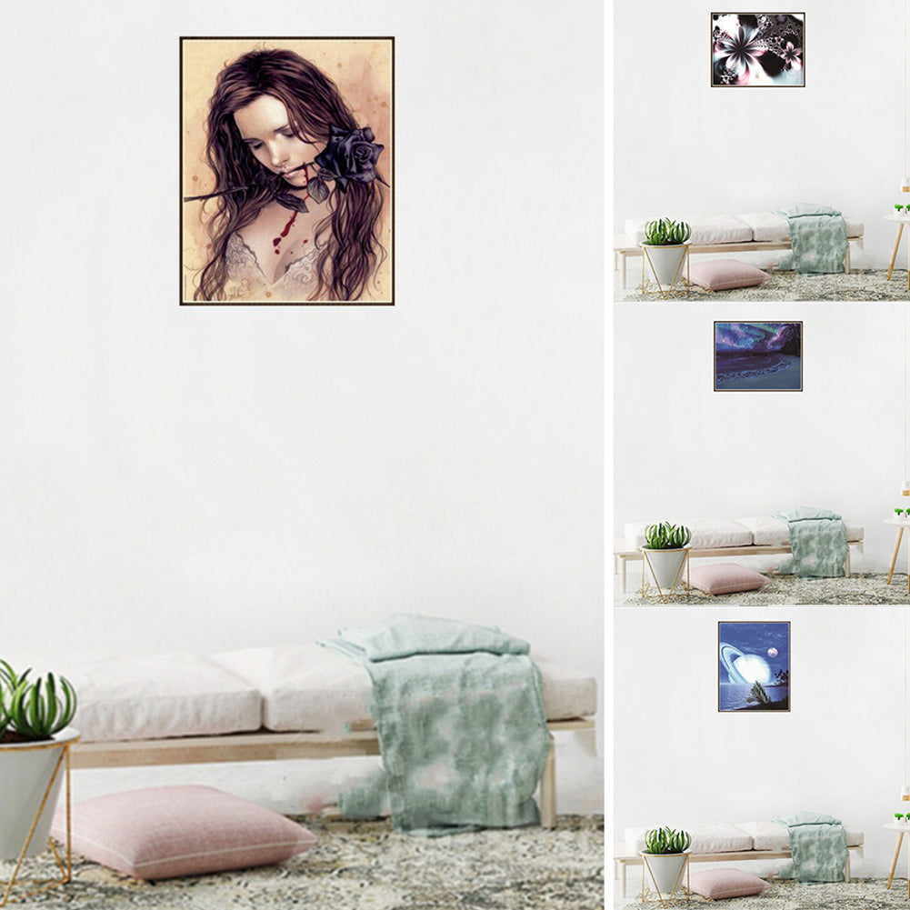 Turtle Planet Beauty Full Diamond Painting DIY Frameless Cross Stitch Wall Decor