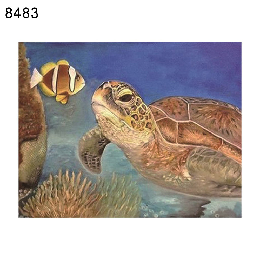 Turtle Planet Beauty Full Diamond Painting DIY Frameless Cross Stitch Wall Decor