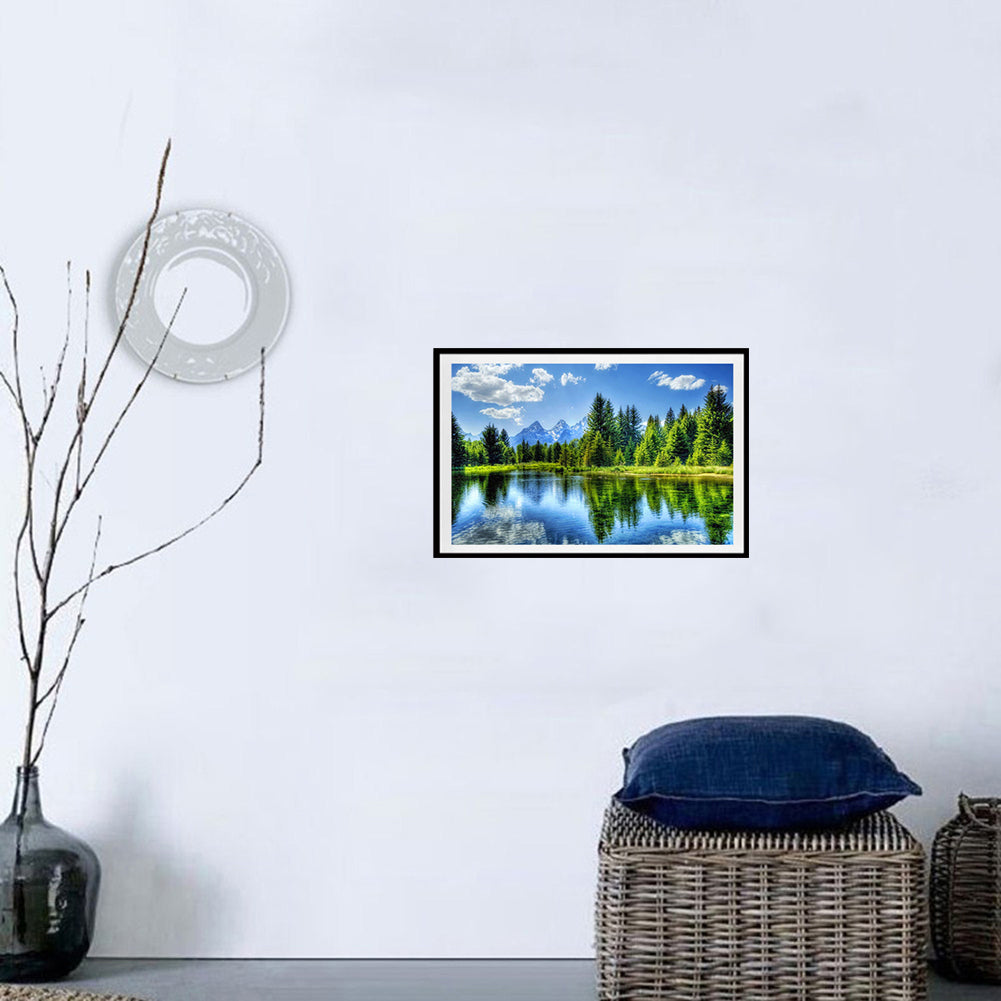 Landscape DIY 5D Full Diamond Wall Painting Cross Stitch Home Living Room  Decor