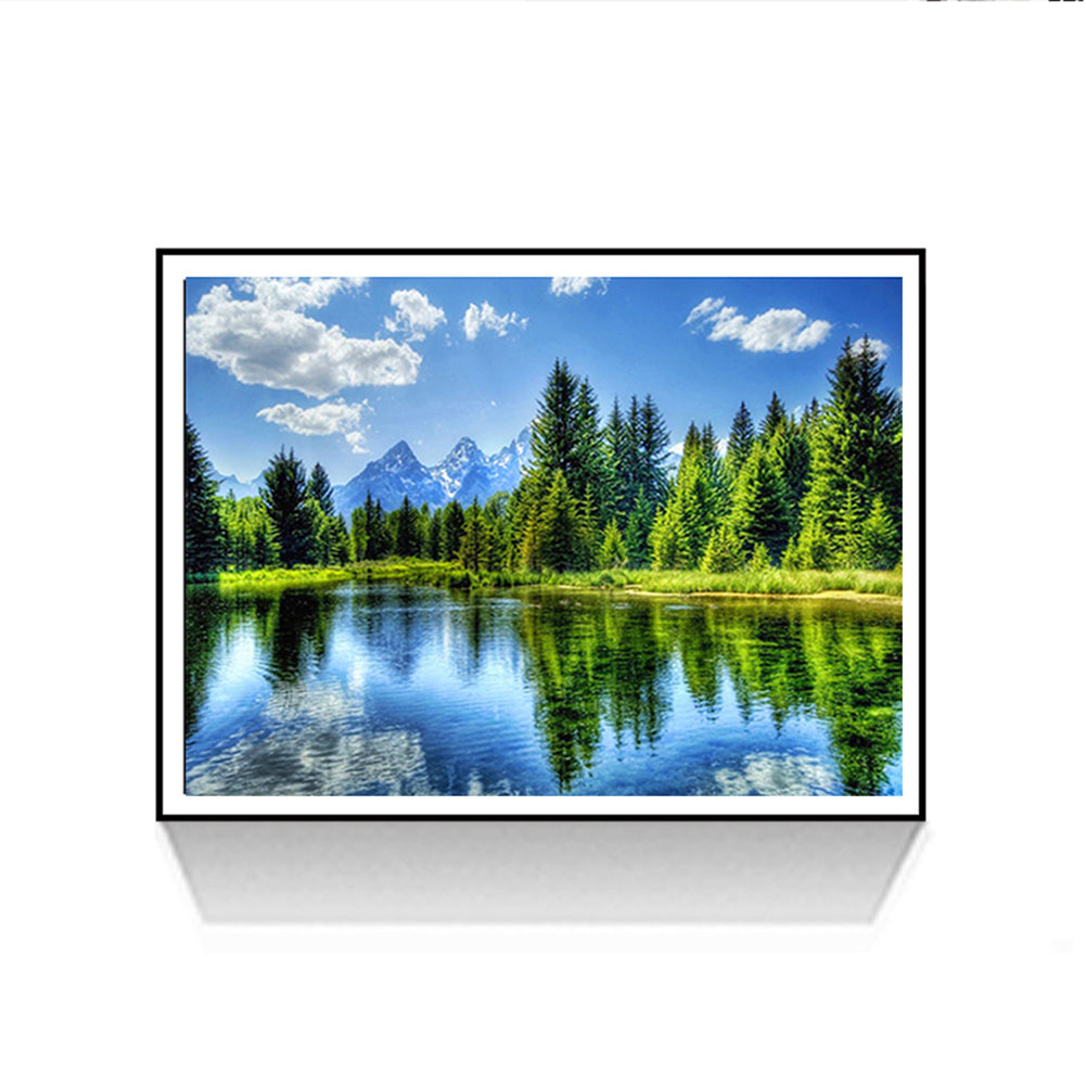 Landscape DIY 5D Full Diamond Wall Painting Cross Stitch Home Living Room  Decor