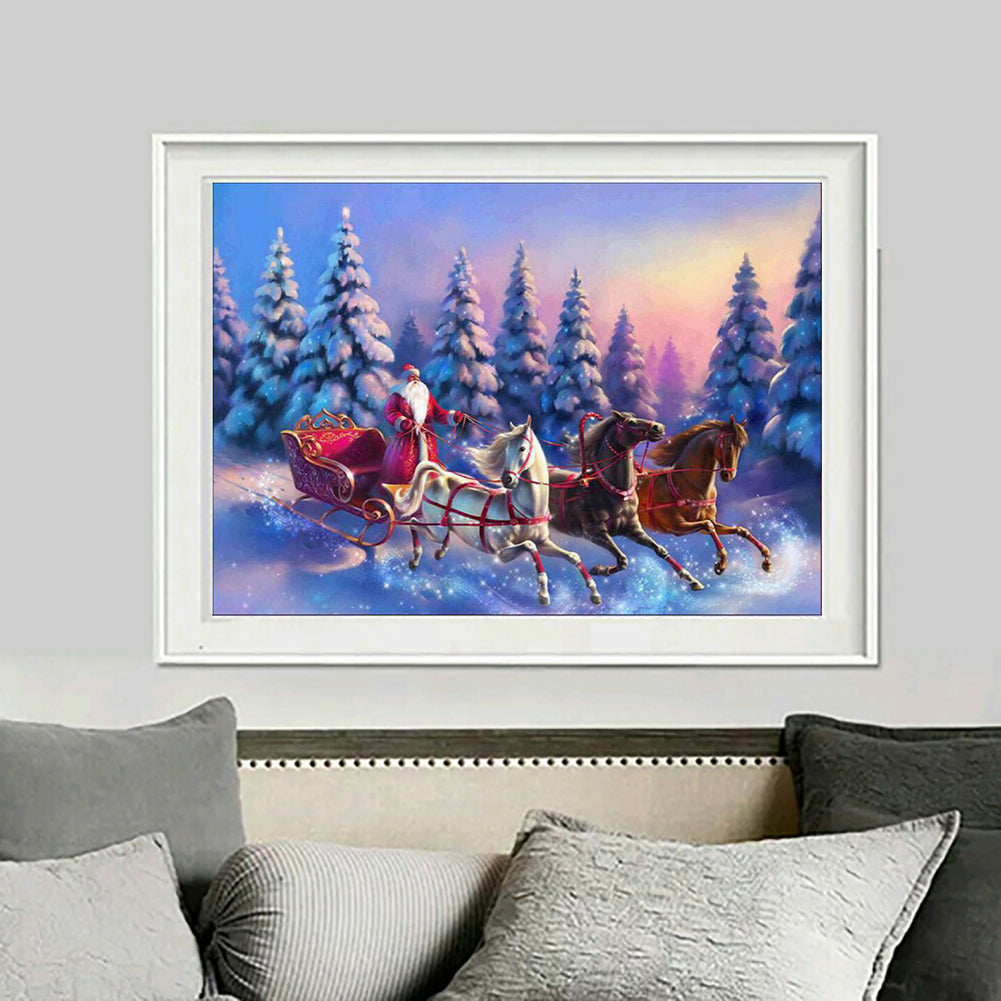 Horse Moon Night DIY Partial Diamond Painting Cross Stitch Craft Home Wall Decor