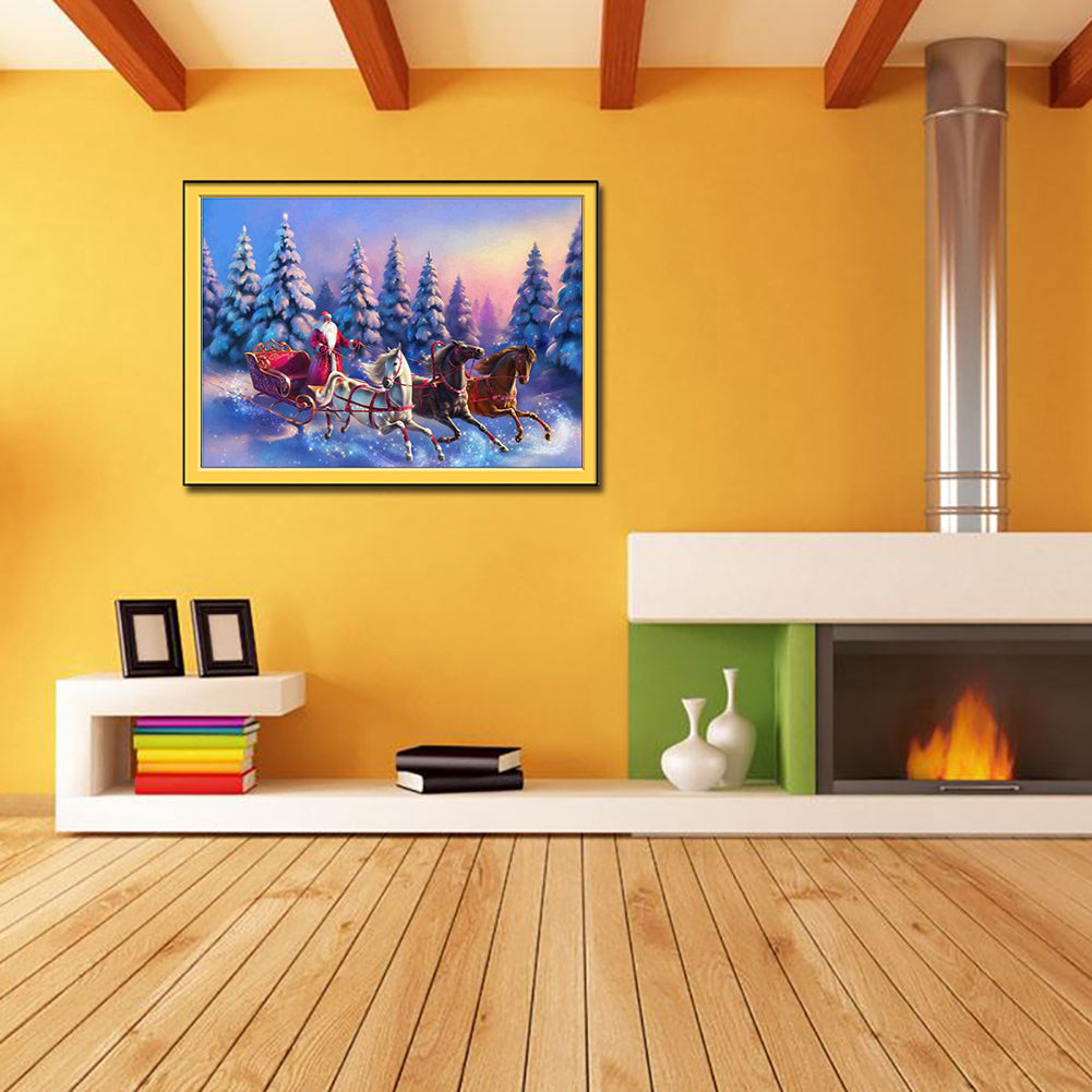 Horse Moon Night DIY Partial Diamond Painting Cross Stitch Craft Home Wall Decor