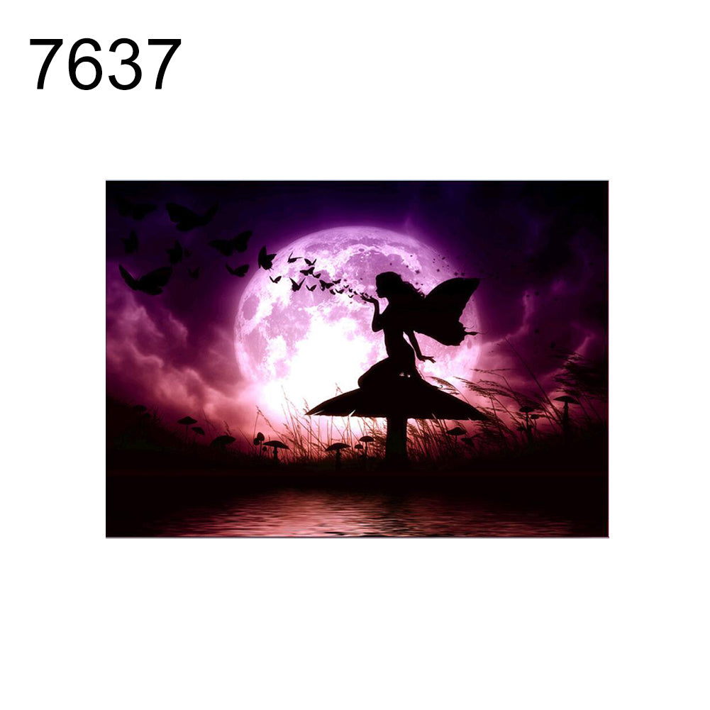 Horse Moon Night DIY Partial Diamond Painting Cross Stitch Craft Home Wall Decor