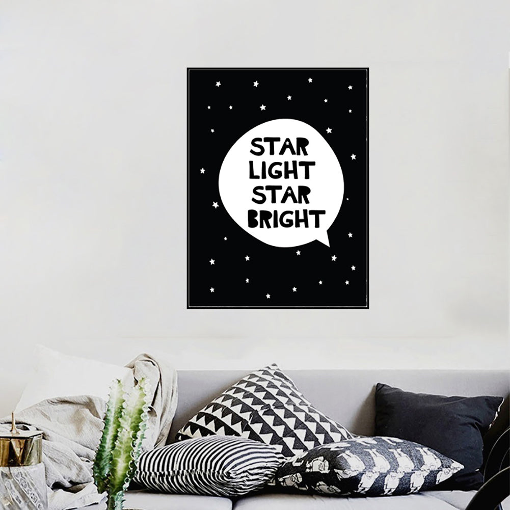 Modern Nordic Star Moon Painting Decorative Picture Home Wall Art Decor Posters