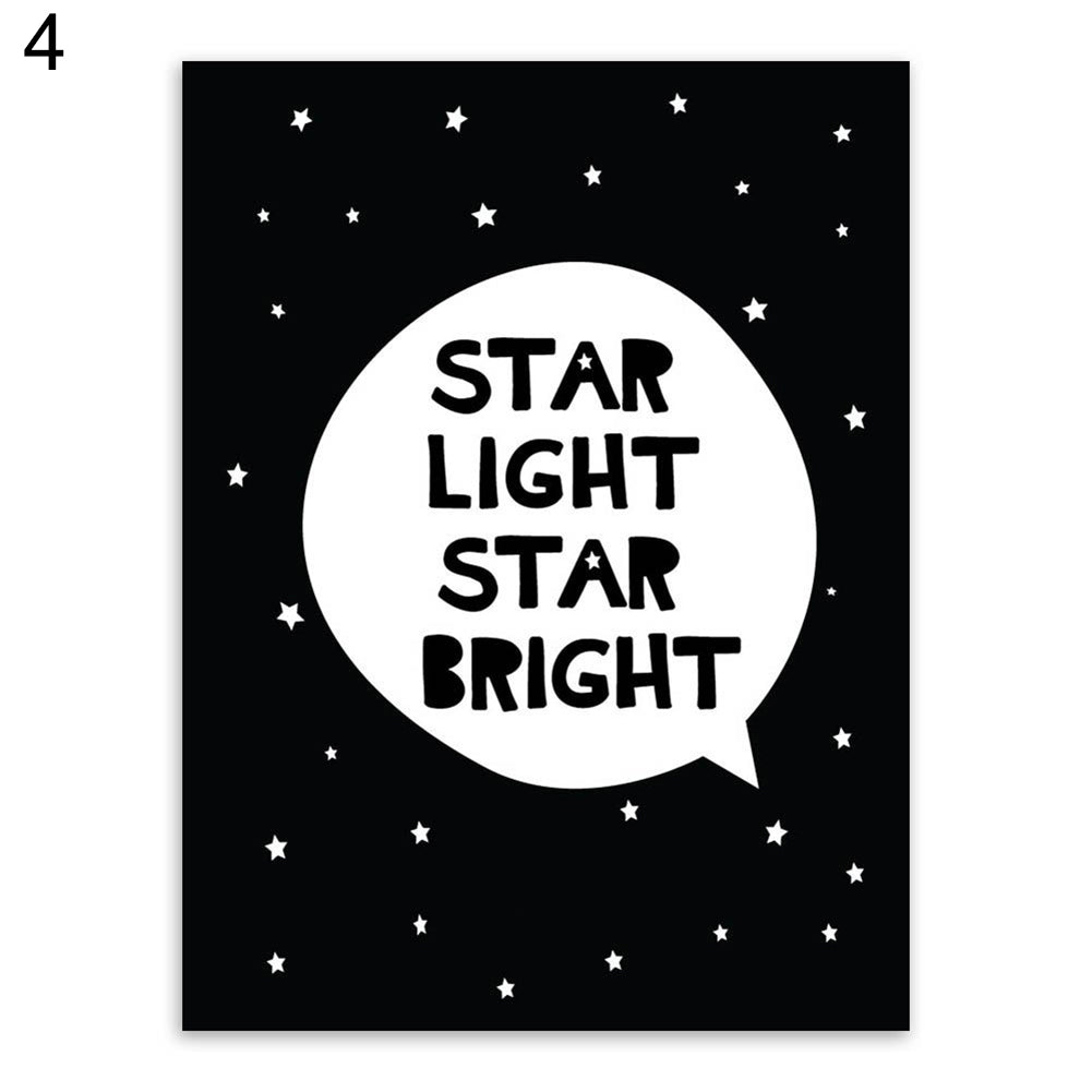 Modern Nordic Star Moon Painting Decorative Picture Home Wall Art Decor Posters