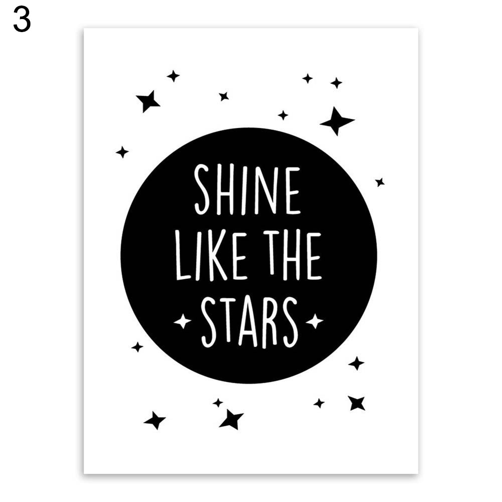 Modern Nordic Star Moon Painting Decorative Picture Home Wall Art Decor Posters