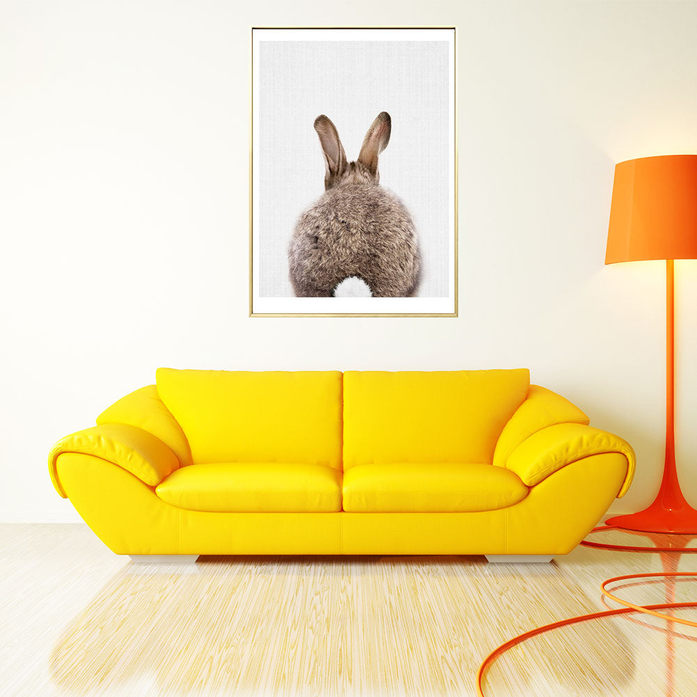Cute Animal Rabbit Canvas Poster No Frame Painting Art Office Room Wall Picture