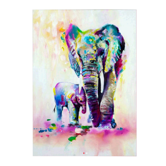 5D DIY Diamond Painting Cross Stitch Elephant Embroidery Unframed Home Decor