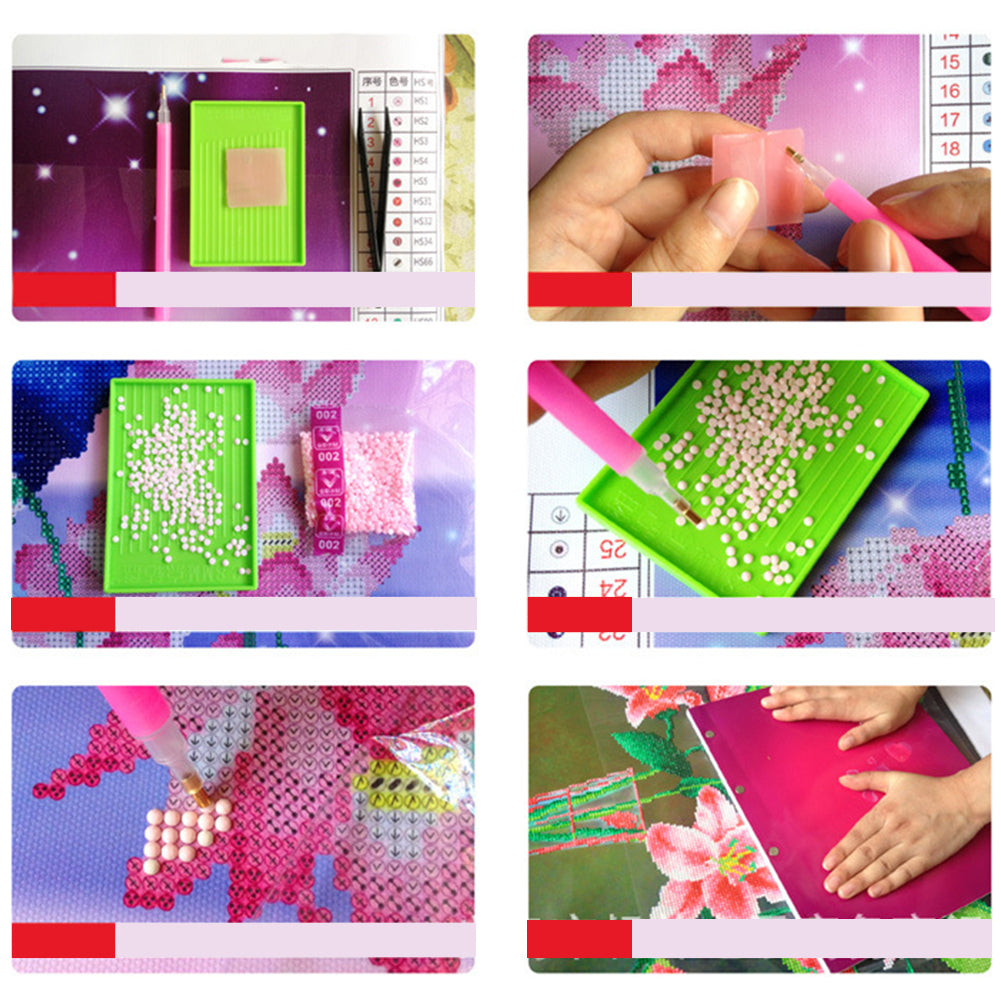 White Wolf Love Shiny Resin Diamond Painting Kit DIY Handmade Home Wall Decor