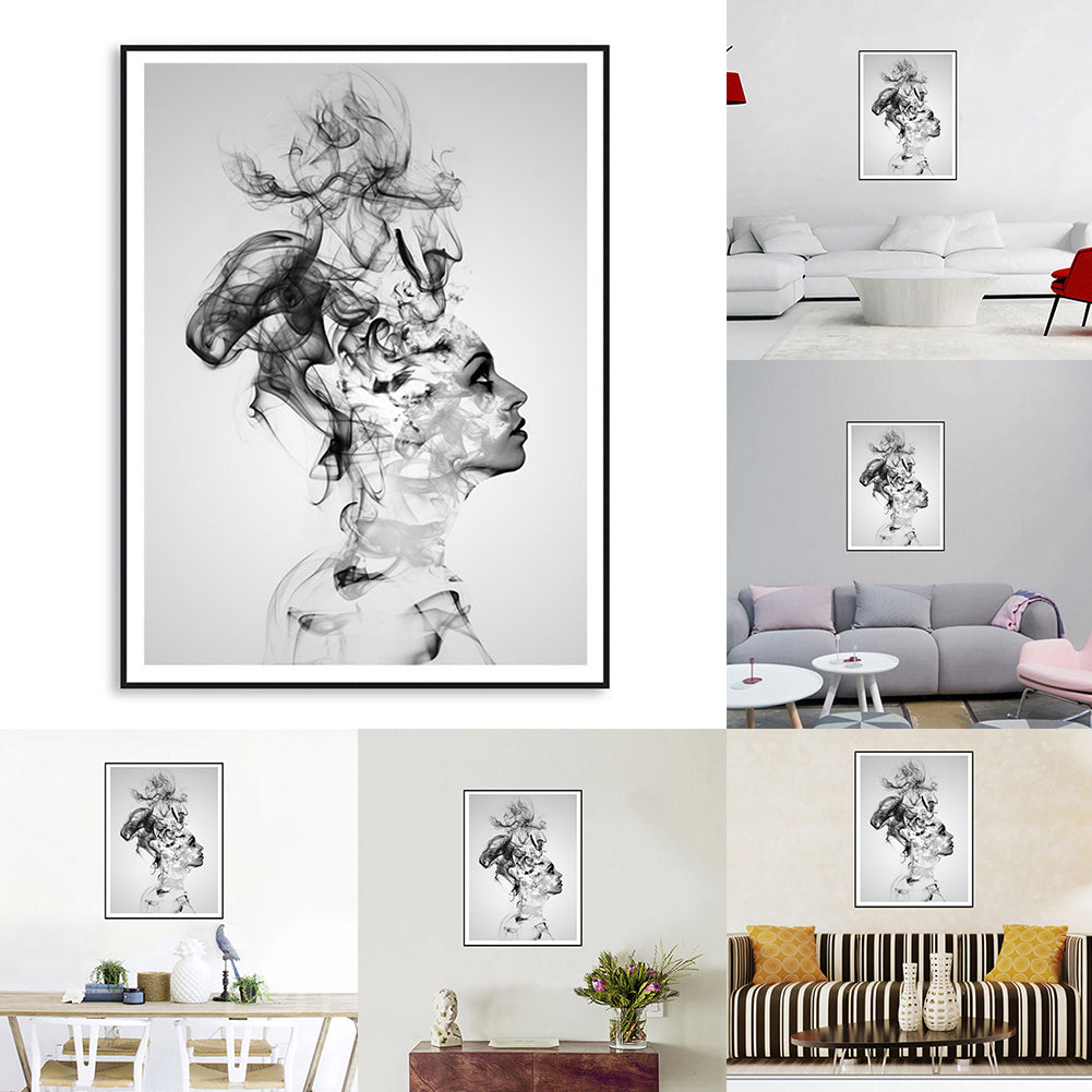 Nordic Style Smoking Boy Canvas No Frame Painting Art Poster Wall Decoration