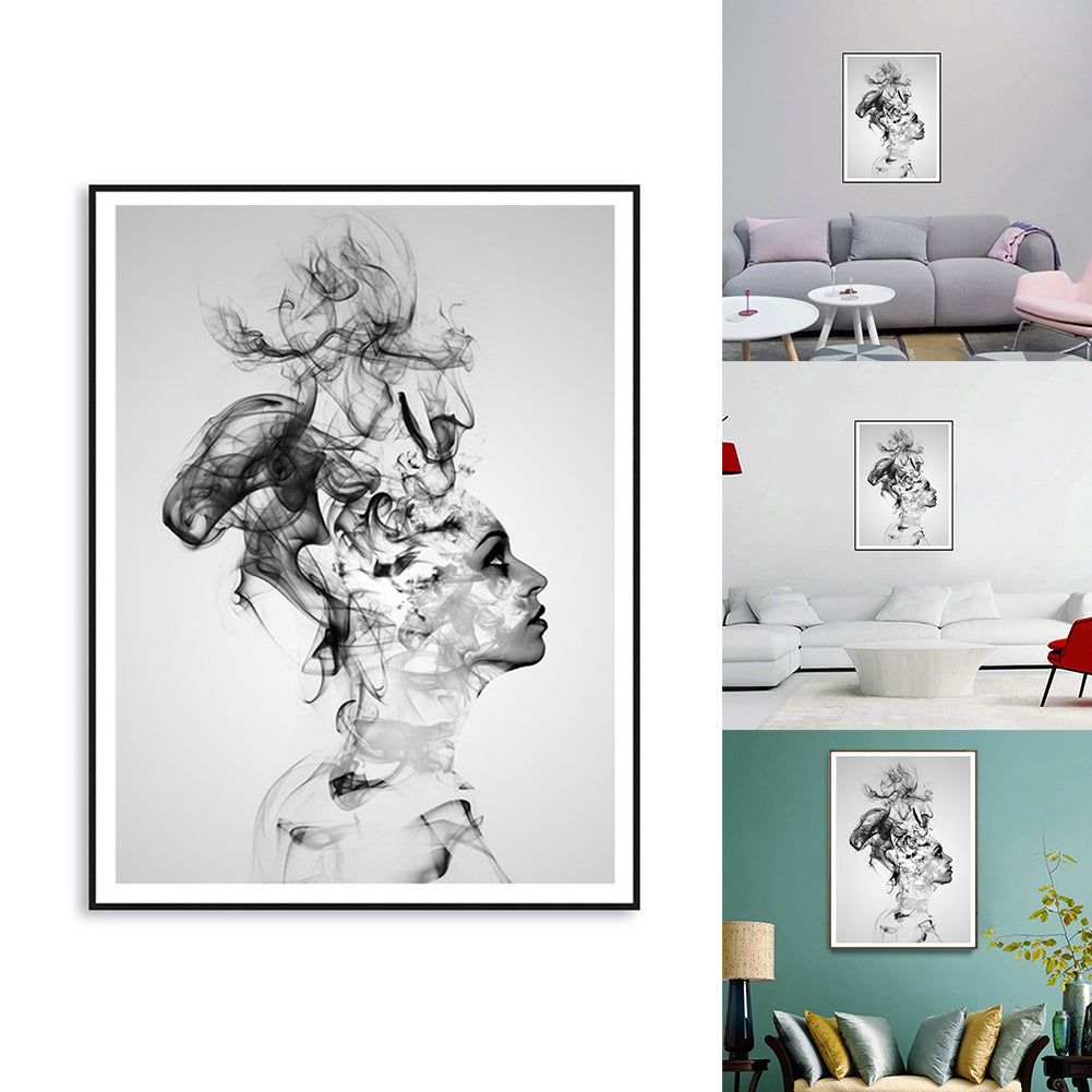 Nordic Style Smoking Boy Canvas No Frame Painting Art Poster Wall Decoration