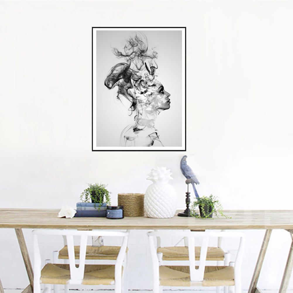 Nordic Style Smoking Boy Canvas No Frame Painting Art Poster Wall Decoration