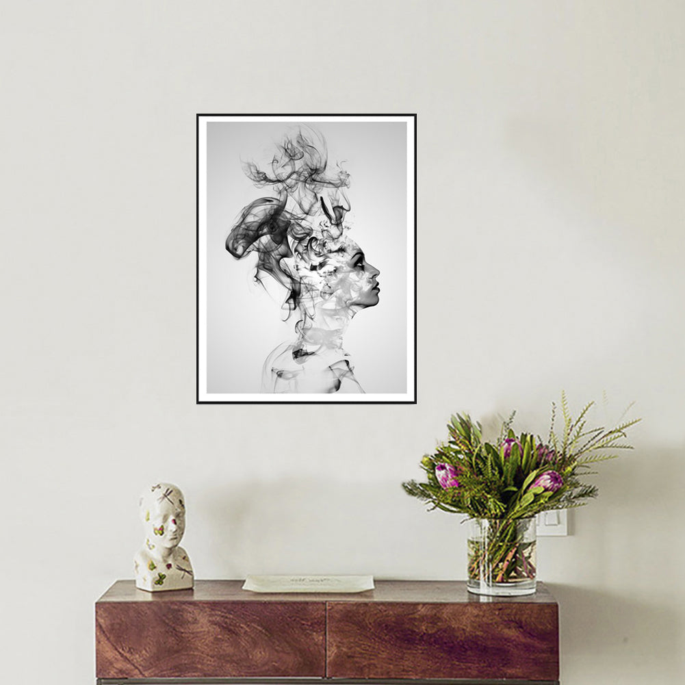 Nordic Style Smoking Boy Canvas No Frame Painting Art Poster Wall Decoration