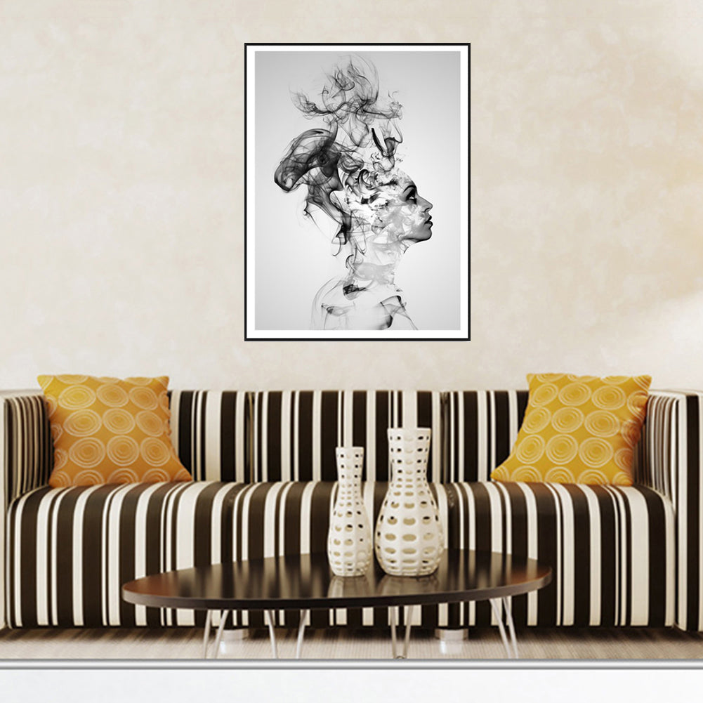 Nordic Style Smoking Boy Canvas No Frame Painting Art Poster Wall Decoration