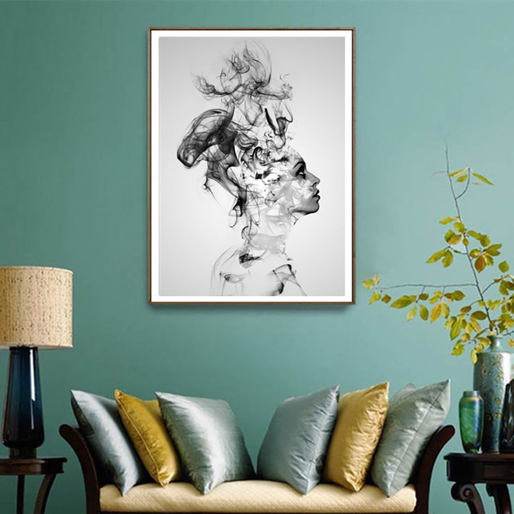 Nordic Style Smoking Boy Canvas No Frame Painting Art Poster Wall Decoration