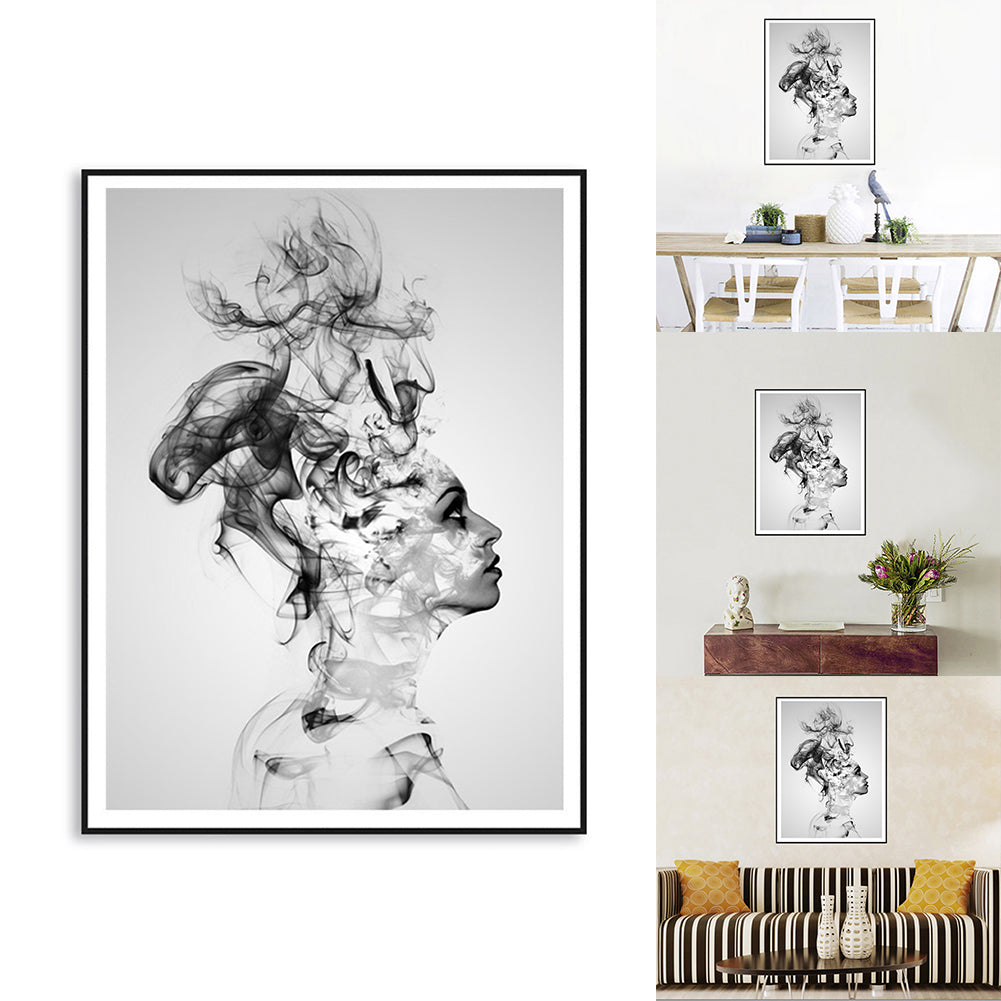 Nordic Style Smoking Boy Canvas No Frame Painting Art Poster Wall Decoration