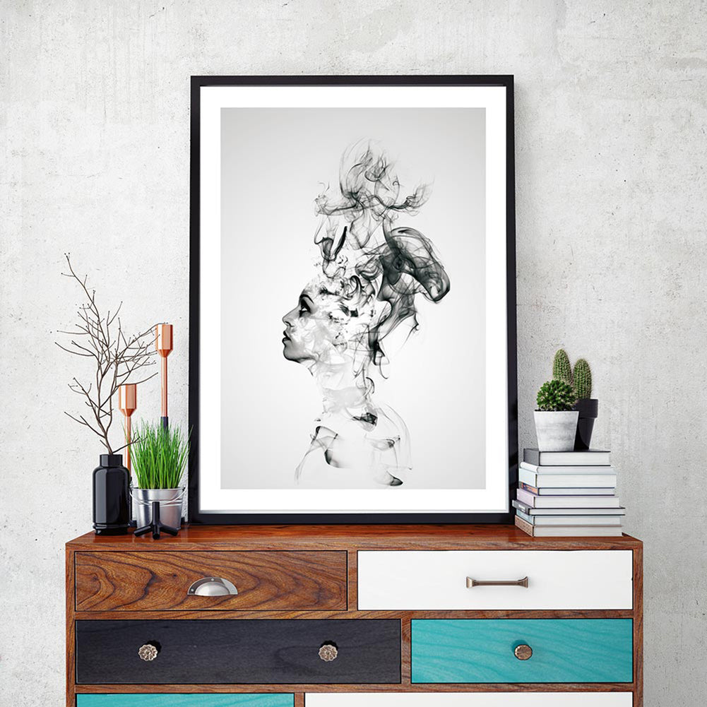 Abstract Boy Canvas Print Wall Art Painting Poster Picture Bedroom Home Decor