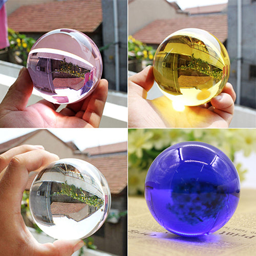 Creative 60mm Artificial Crystal Lucky Ball Transparent Sphere Home Decorations