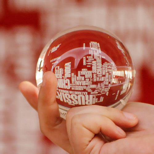 Creative 60mm Artificial Crystal Lucky Ball Transparent Sphere Home Decorations