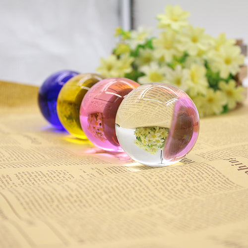 Creative 60mm Artificial Crystal Lucky Ball Transparent Sphere Home Decorations