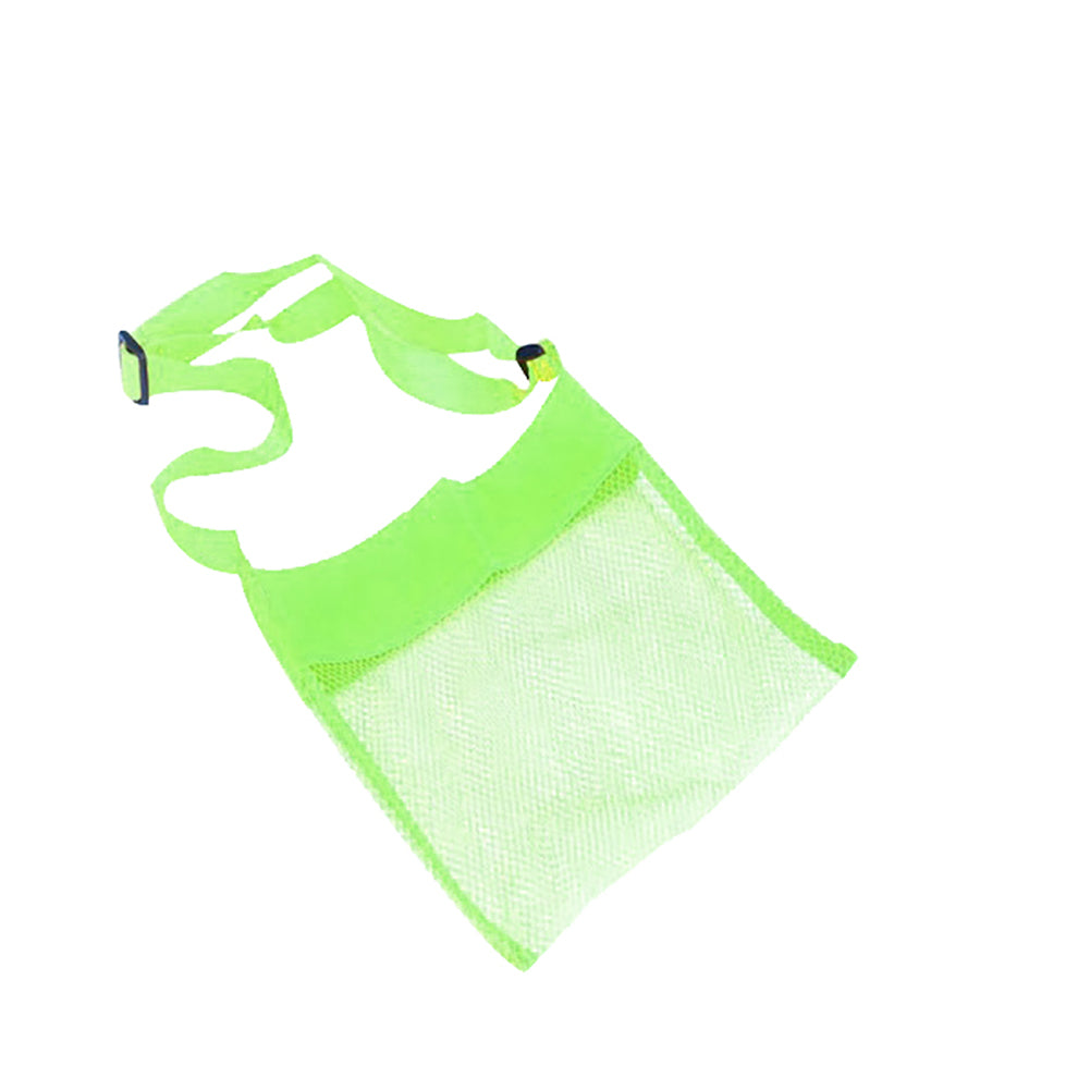 Cute Solid Color Mesh Shoulder Bag Kids Sea Shell Toys Storage Crossbody Pouch