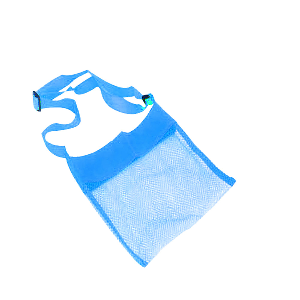 Cute Solid Color Mesh Shoulder Bag Kids Sea Shell Toys Storage Crossbody Pouch