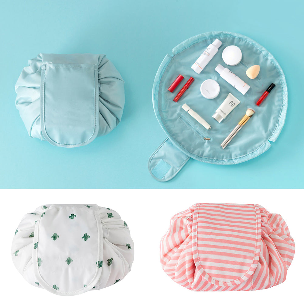 Portable Large Capacity Travel Makeup Cosmetics Storage Bag Drawstring Pouch
