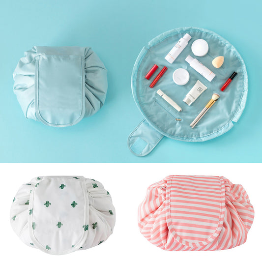 Portable Large Capacity Travel Makeup Cosmetics Storage Bag Drawstring Pouch