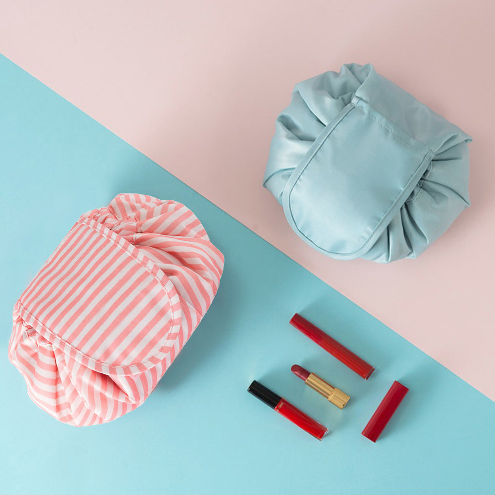 Portable Large Capacity Travel Makeup Cosmetics Storage Bag Drawstring Pouch