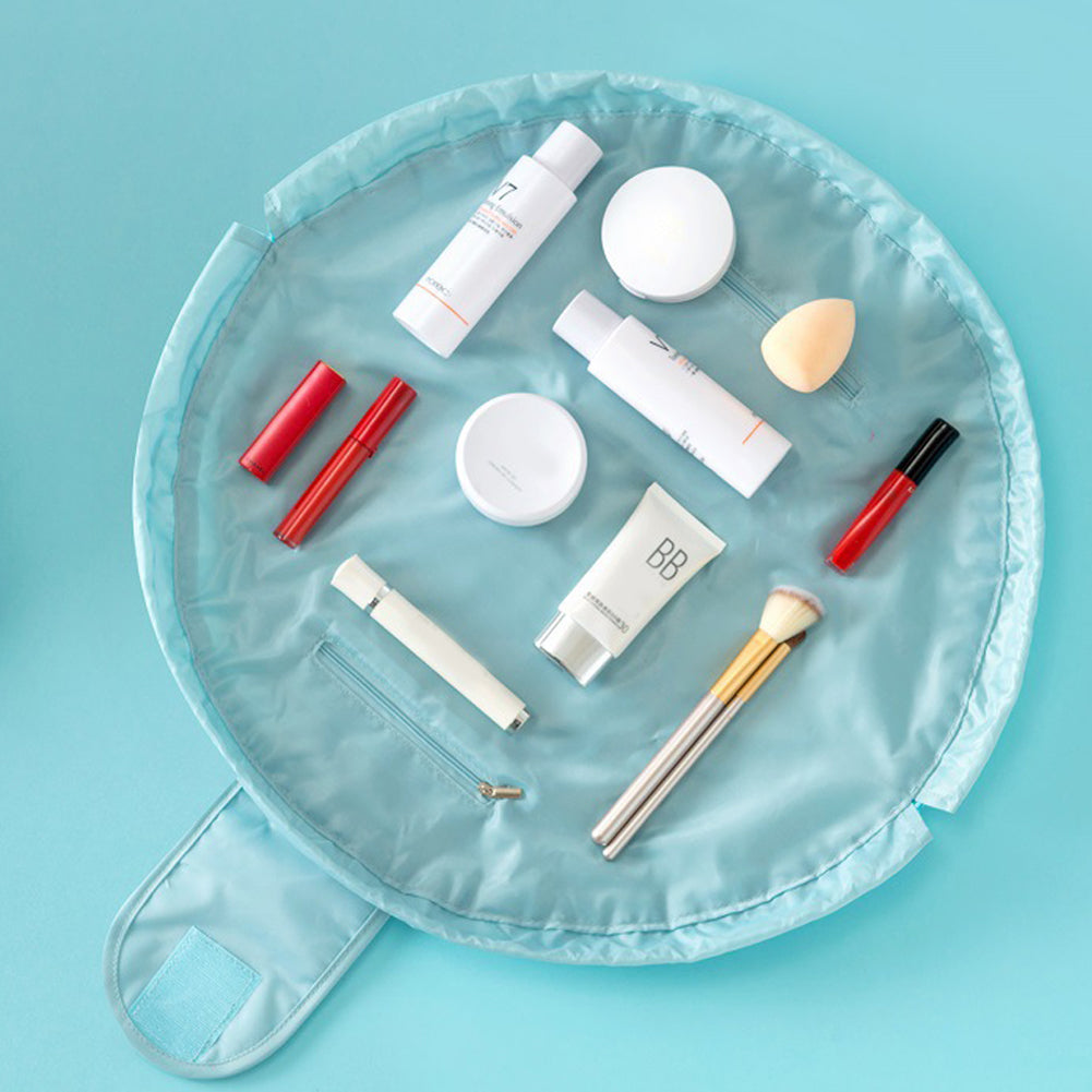 Portable Large Capacity Travel Makeup Cosmetics Storage Bag Drawstring Pouch