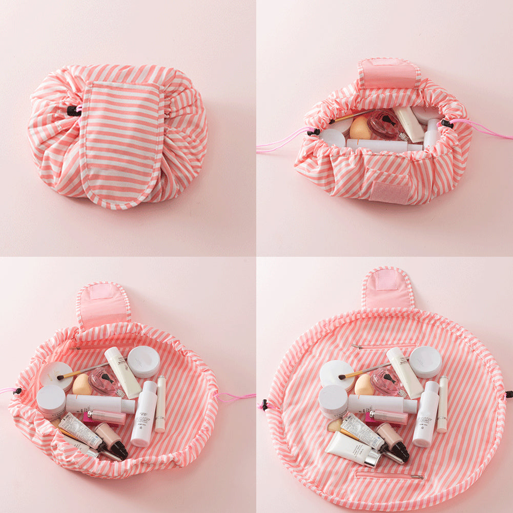 Portable Large Capacity Travel Makeup Cosmetics Storage Bag Drawstring Pouch