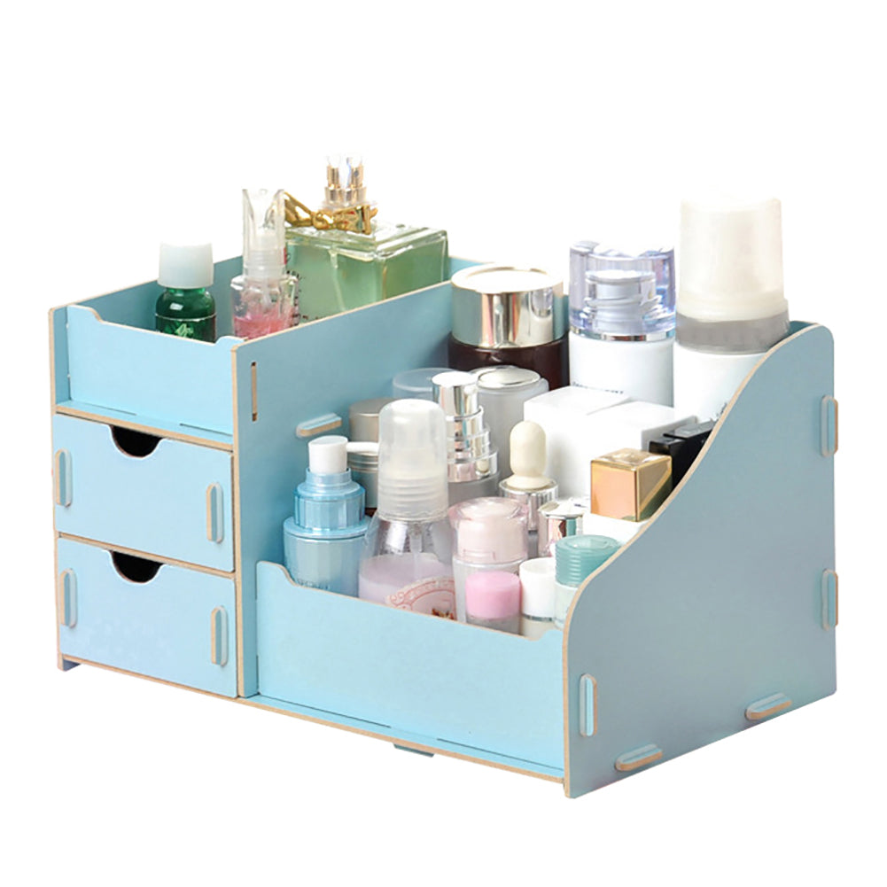 Detachable Wooden Makeup Cosmetic Storage Case DIY Container Sundry Organizer