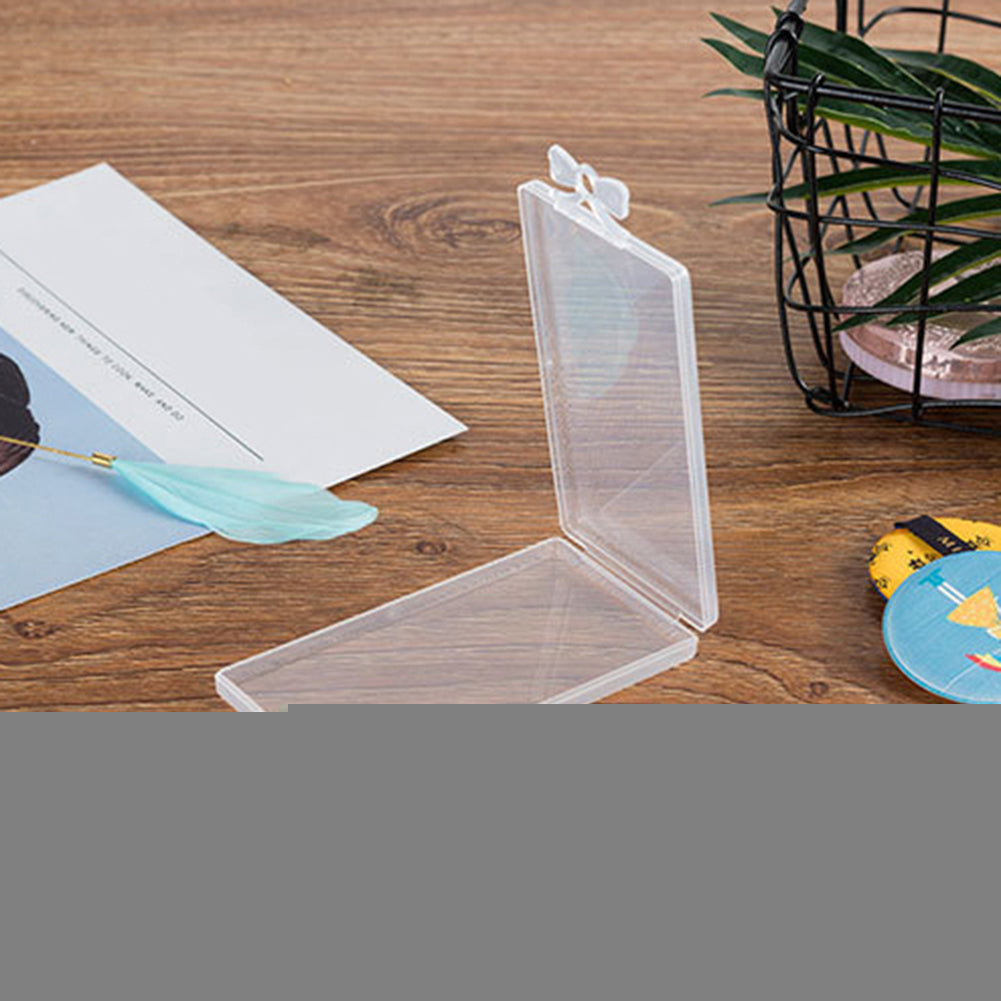 Plastic Container Makeup Storage Case Box for Powder Puff False Eyelash Jewelry