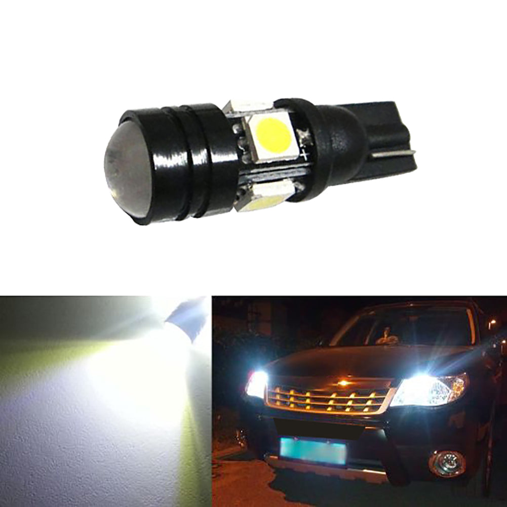 2Pcs 12V T10 LED Light Bulb with COB Projector Auto Car Vehicle Width Lamp