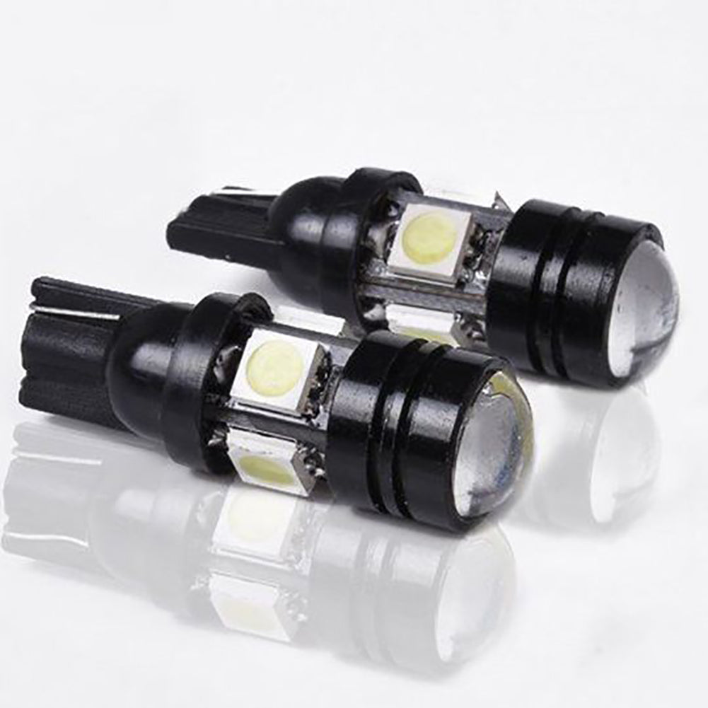 2Pcs 12V T10 LED Light Bulb with COB Projector Auto Car Vehicle Width Lamp