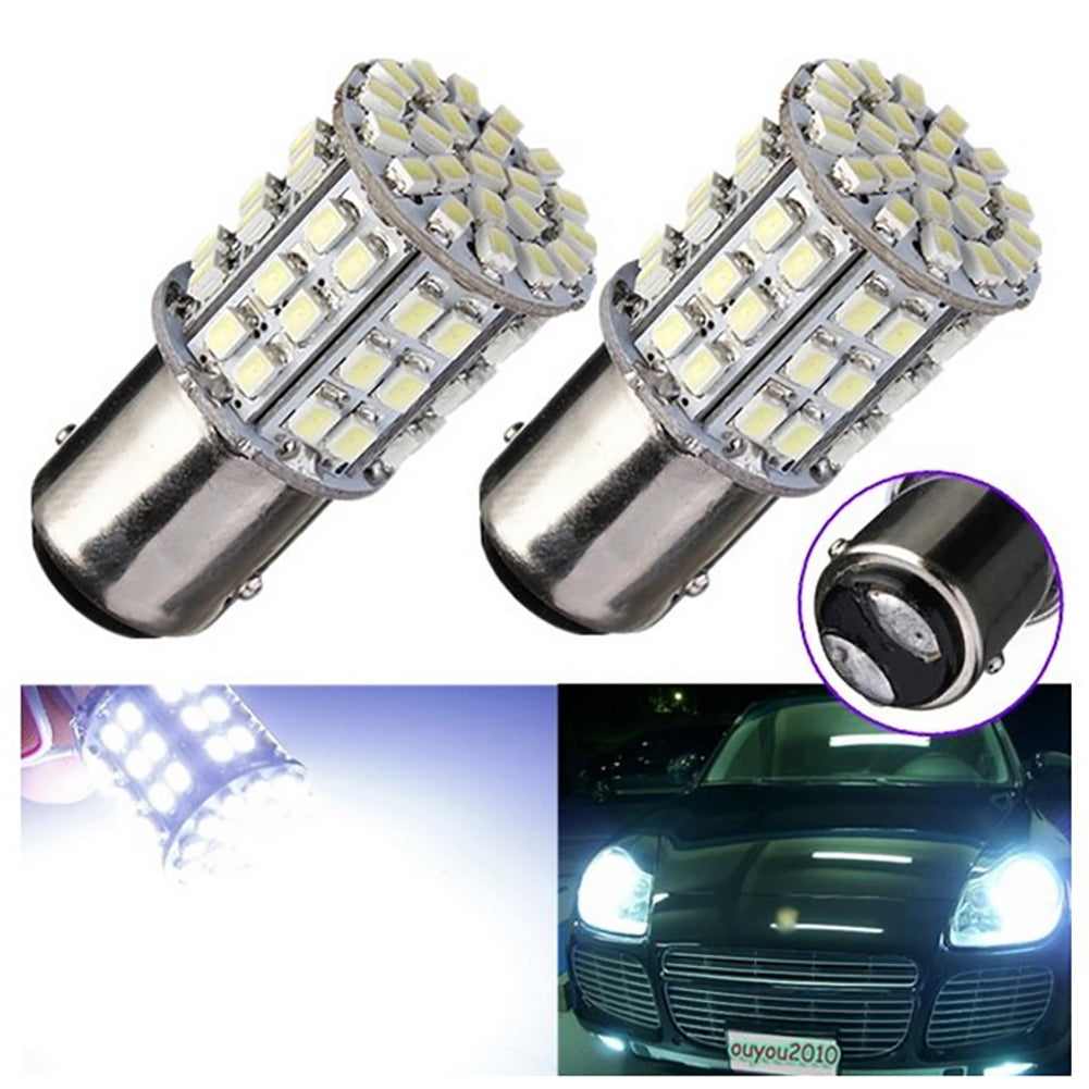 2/4Pcs Car Tail Stop Brake Rear Light 12V 5W Super Bright 64 LED Bulb Taillight