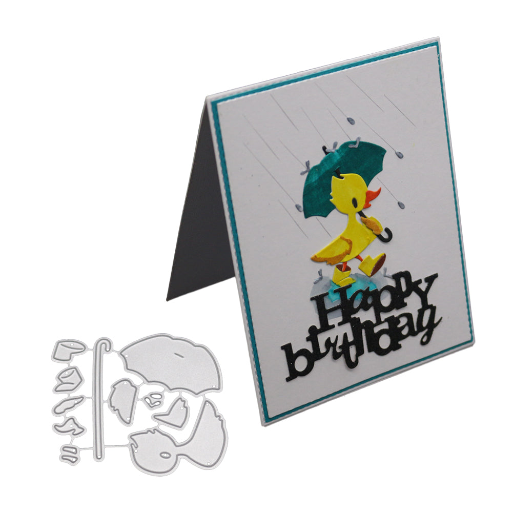 Umbrella Duck Metal Cutting Dies Stencil DIY Scrapbooking Album Paper Card Craft