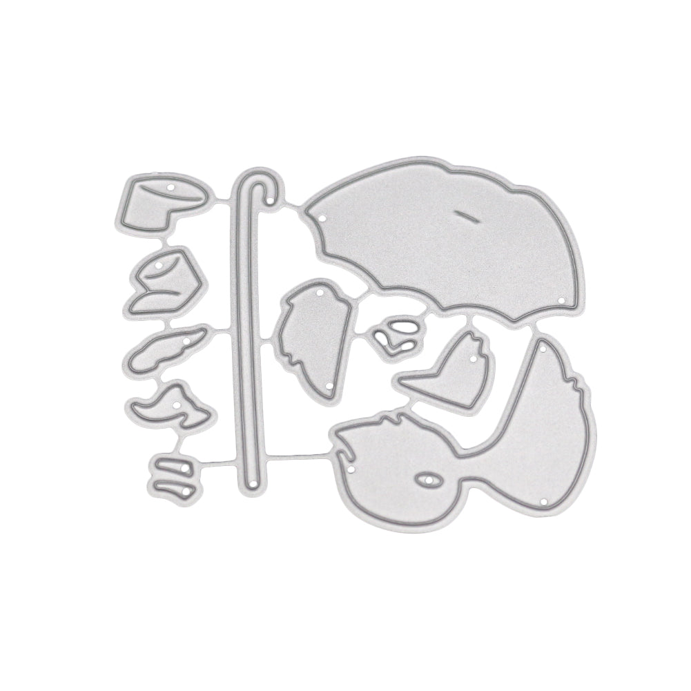 Umbrella Duck Metal Cutting Dies Stencil DIY Scrapbooking Album Paper Card Craft
