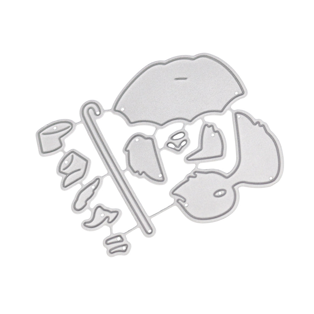 Umbrella Duck Metal Cutting Dies Stencil DIY Scrapbooking Album Paper Card Craft
