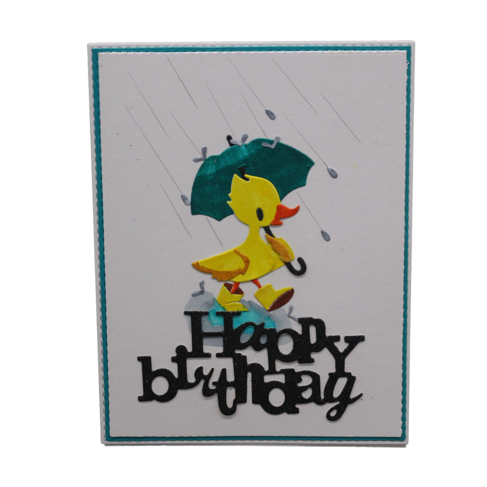 Umbrella Duck Metal Cutting Dies Stencil DIY Scrapbooking Album Paper Card Craft