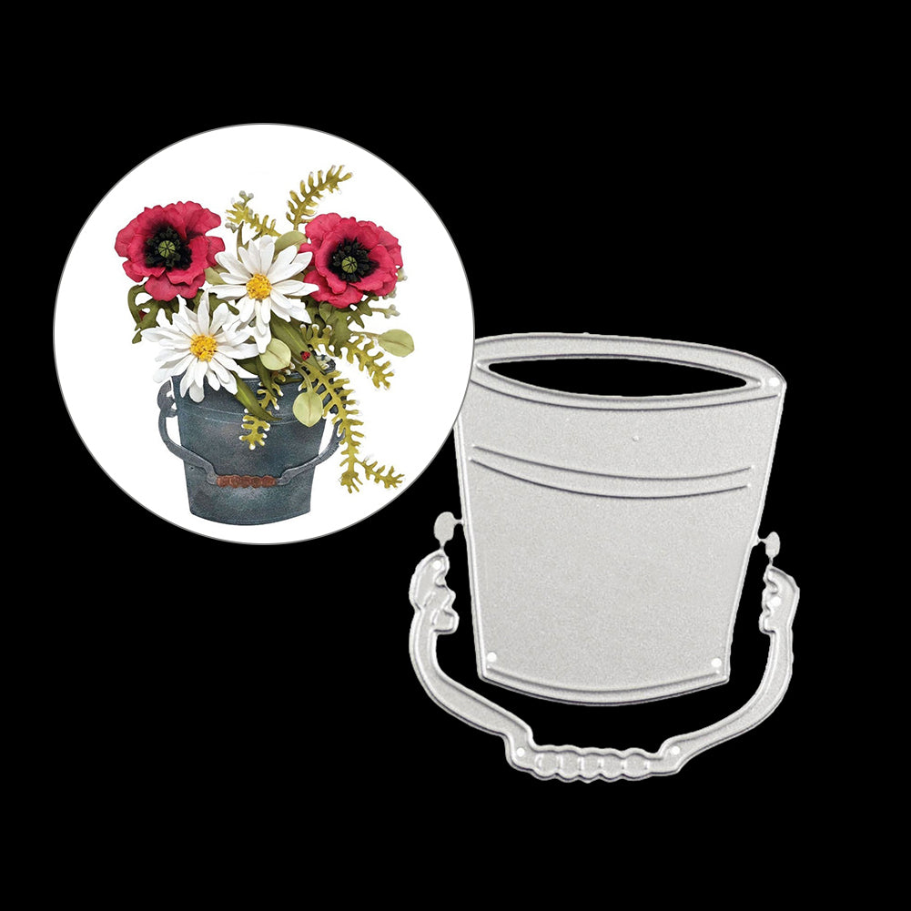 DIY Bucket Design Cutting Die Stencil Scrapbooking Paper Cards Album Craft Decor