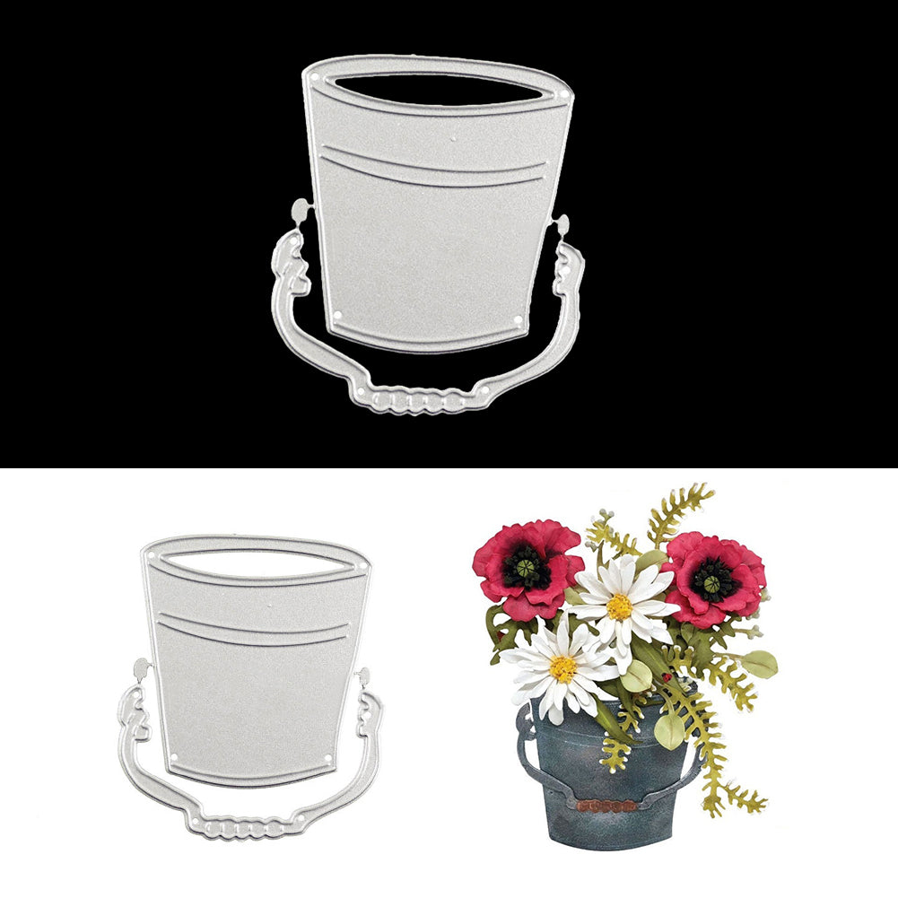 DIY Bucket Design Cutting Die Stencil Scrapbooking Paper Cards Album Craft Decor
