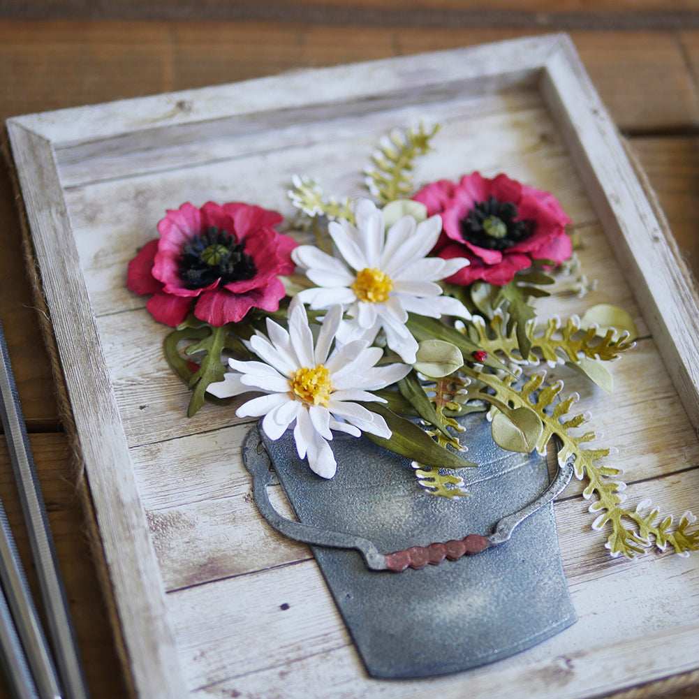 DIY Bucket Design Cutting Die Stencil Scrapbooking Paper Cards Album Craft Decor