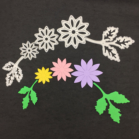 5Pcs/Set Metal Flower Leaves DIY Cutting Die for Album Scrapbooking Embossing