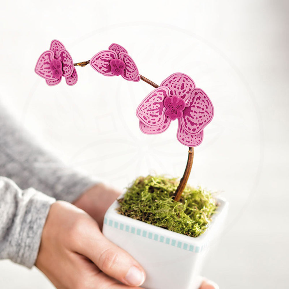 Climbing Orchid Flowers Cutting Dies Embossing Stencil Scrapbook Card DIY Decor