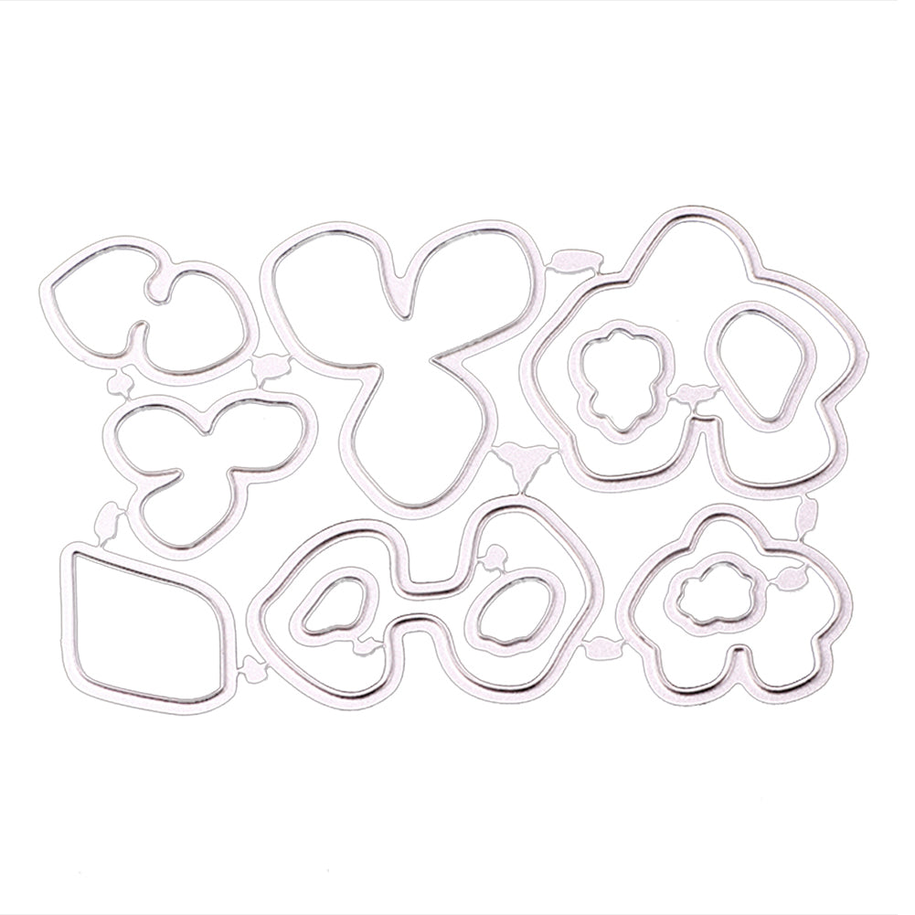 Climbing Orchid Flowers Cutting Dies Embossing Stencil Scrapbook Card DIY Decor