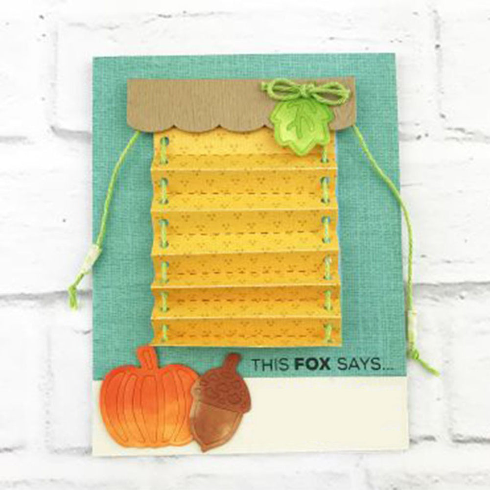 Window Curtain Stencil Metal Cutting Die Set DIY Scrapbooking Paper Card Craft